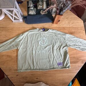 Monat Women’s Crop sweathshirt size medium, sage green BUNDLE 2/$10